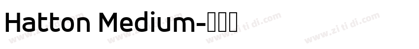 Hatton Medium字体转换